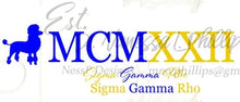 Load image into Gallery viewer, Sigma Gamma Rho